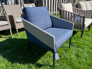 Blue Steel and Sling Chair
