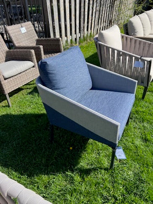 Blue Steel and Sling Chair