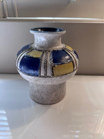 Vintage VEB HALDENSLEBEN Pottery Vase 3098