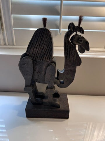 Vintage Metal Sculpture titled "Old City Jaffa" by Frank Meisler (articulating parts)