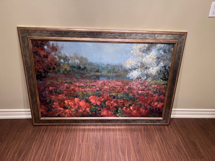 Original Oil on Canvas 'Flowers' by Paul Dolgov