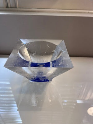 Bertil Vallien for Kosta Boda, Square Glass Bowl