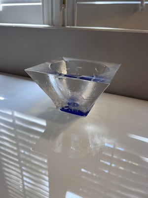Bertil Vallien for Kosta Boda, Square Glass Bowl