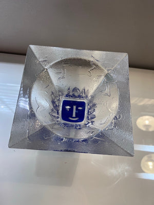 Bertil Vallien for Kosta Boda, Square Glass Bowl
