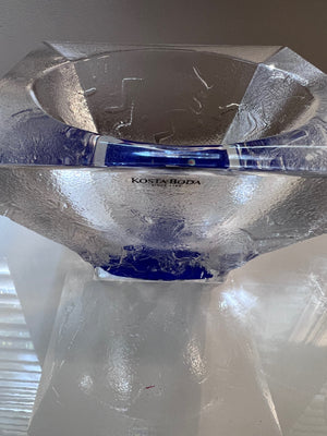Bertil Vallien for Kosta Boda, Square Glass Bowl