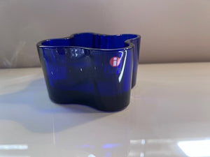 Littala Aalto Blue Dish by Alvar Aalto