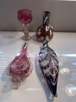 Nailsea Coloured Glass Lot