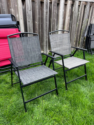 2 Mix & Match Sling Folding Chairs