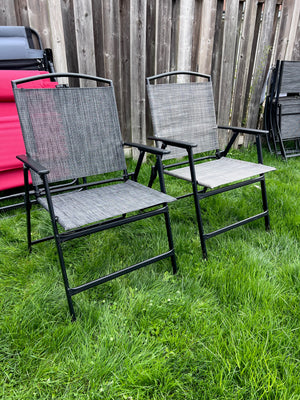 2 Mix & Match Sling Folding Chairs