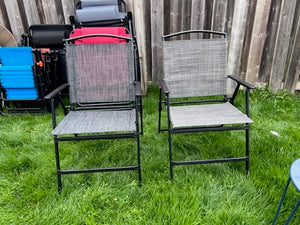 2 Mix & Match Sling Folding Chairs