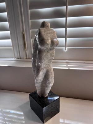 Robert Moran "Female Nude" Marble Sculpture