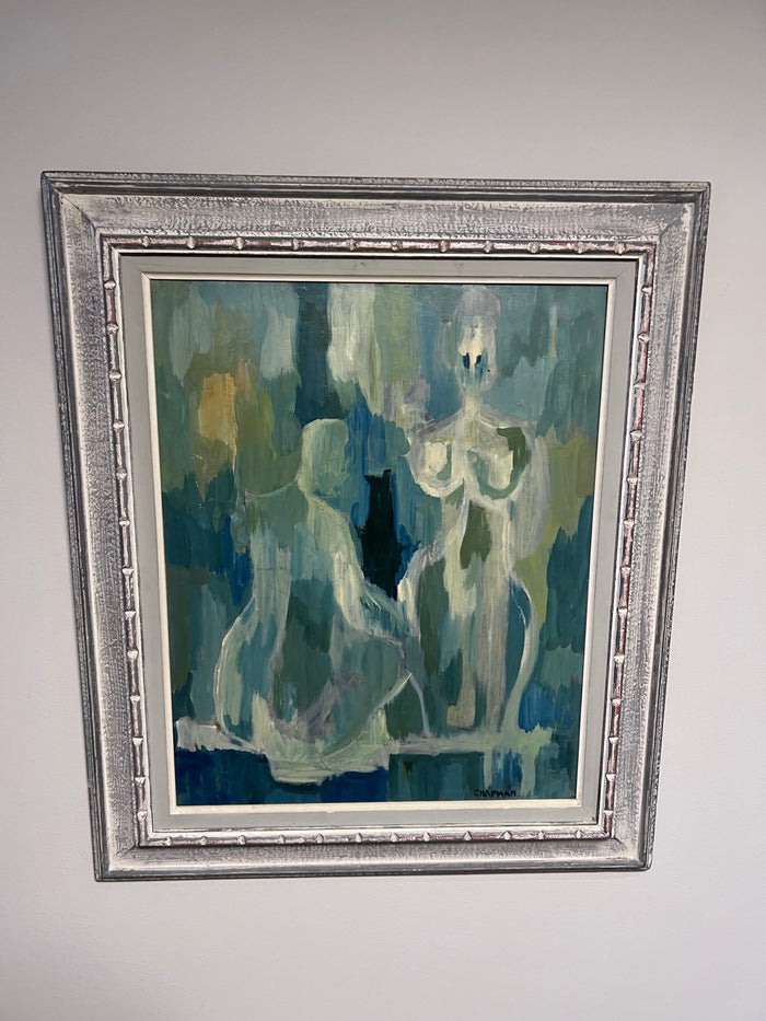 Abstract Oil Painting, Signed Chapman