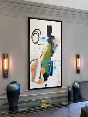 Large Wall Art "TWO COATS" 25385 by R. CRESPI (*retail price $1,935)