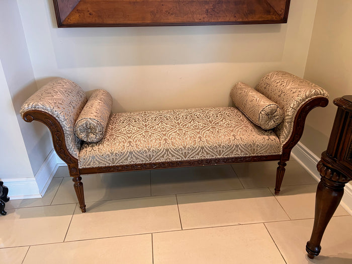 Korson Furniture Rolled Arm Bench