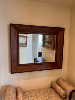 Beautiful Large Wood Double Border Mirror