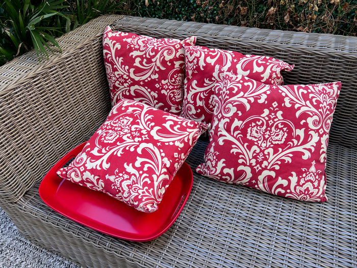 Outdoor Red Cushions Lot