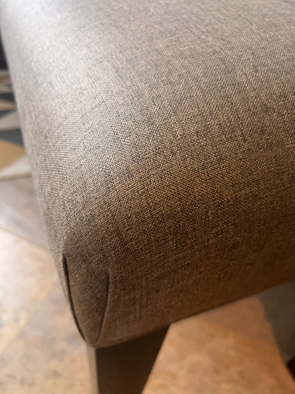 Silva Custom Furniture Grey Upholstered Bench