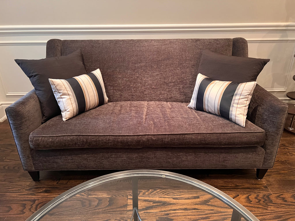 Silva Custom Furniture Brown Upholstered Love Seat