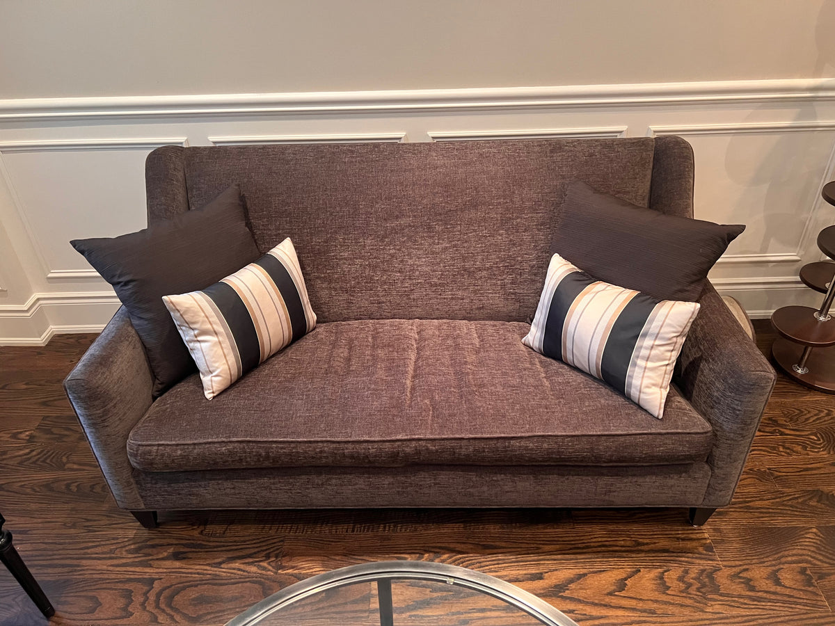 Silva Custom Furniture Brown Upholstered Love Seat
