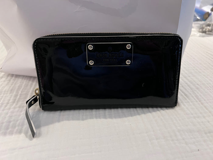 Kate Spade Black Patent Wallet