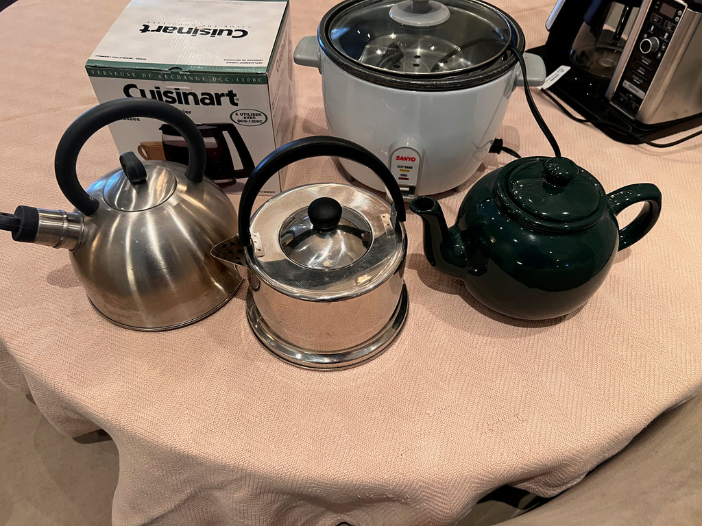 3 Kettles, BRAND NEW Coffee Carafe + Rice Cooker LOT