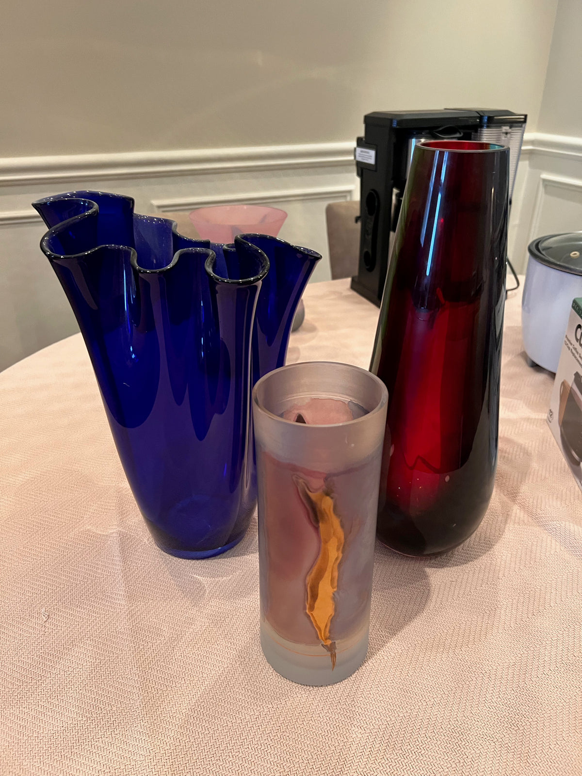 3 Decorative Vases Lot