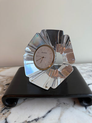 Orrefors Crystal Desk Clock
