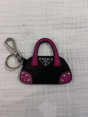 Prada Leather Mini Bag Keychain
