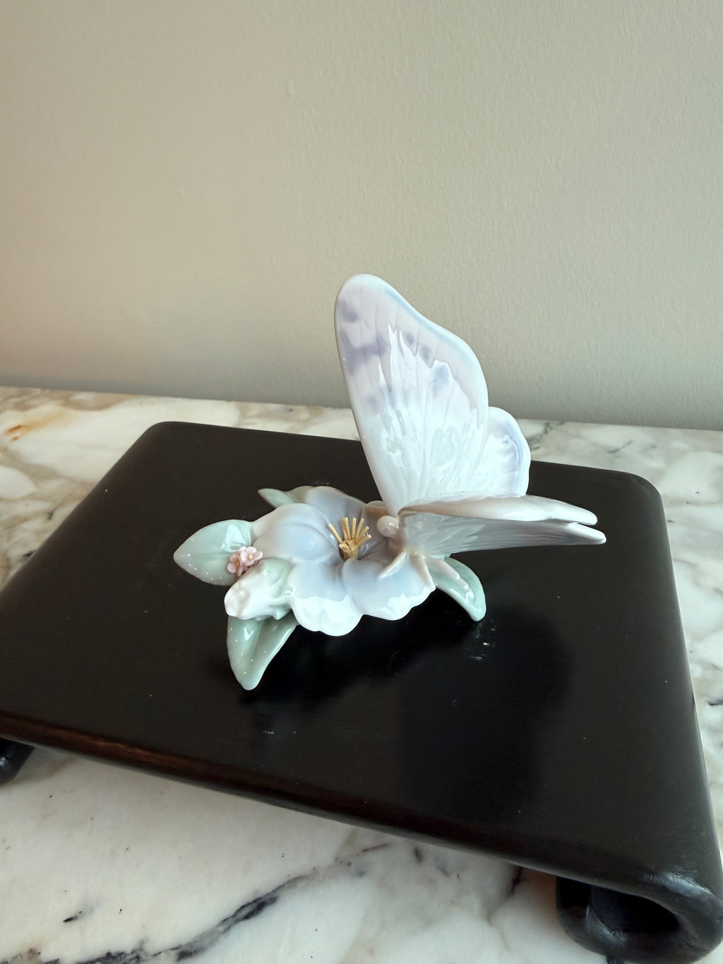 Lladro "Refreshing Pause" Butterfly Figurine