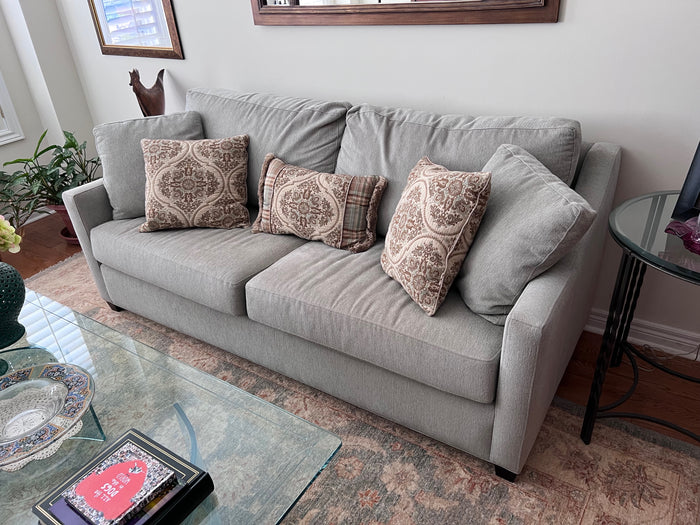 Grey Upholstered Sofa