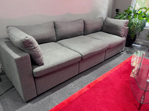 LIKE NEW Cozey Ciello Collection Dream Grey Sofa (*retail $1,795)