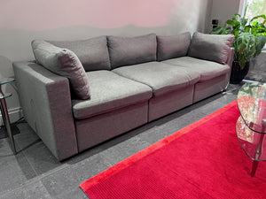 LIKE NEW Cozey Ciello Collection Dream Grey Sofa (*retail $1,795)