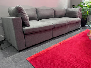 LIKE NEW Cozey Ciello Collection Dream Grey Sofa (*retail $1,795)