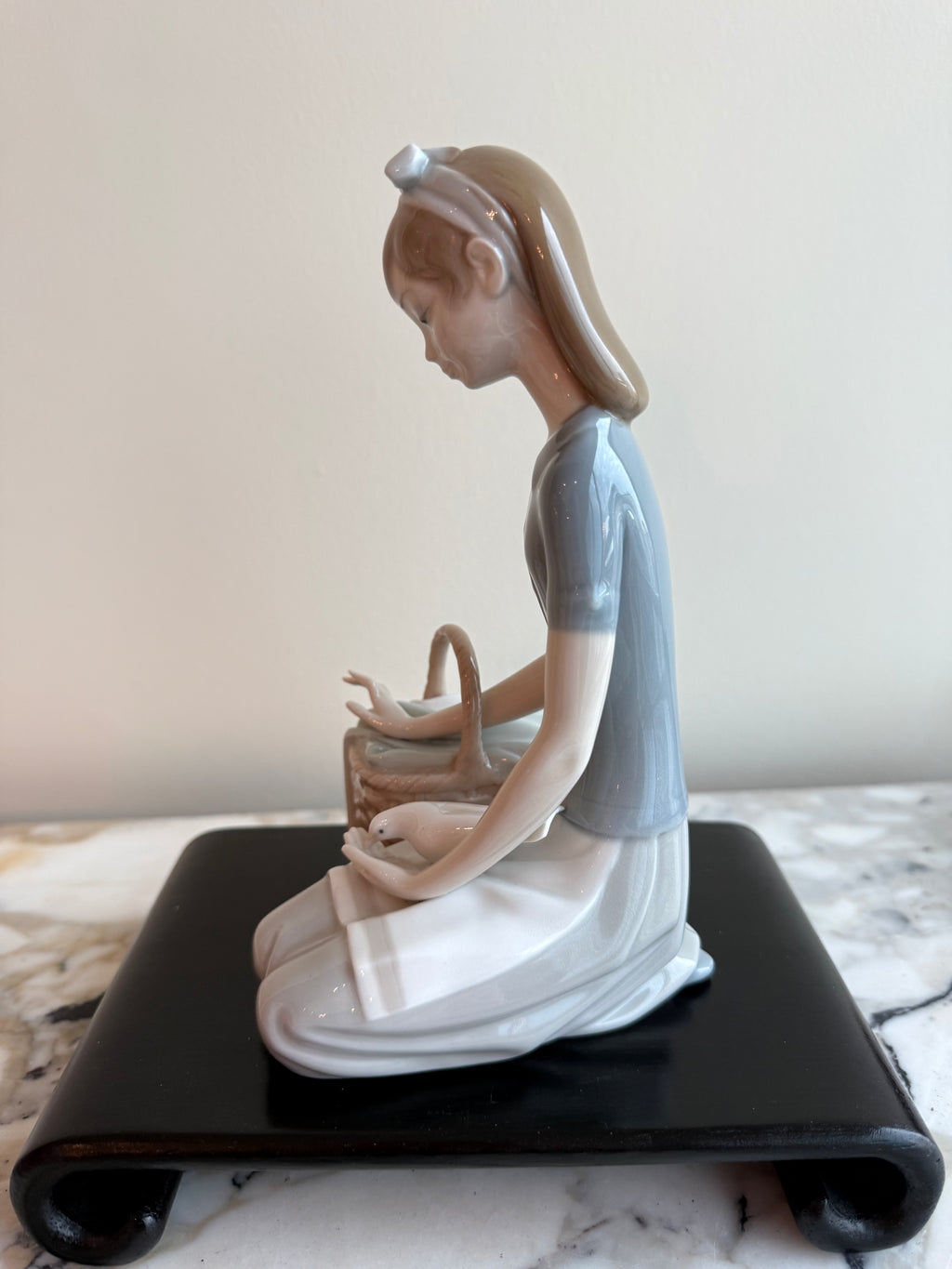 Lladro "Girl with Dove" Figurine
