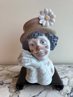 Lladro "Melancholy" Clown Bust Figurine #5542
