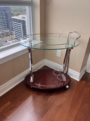 Bar Cart, Chrome Finish