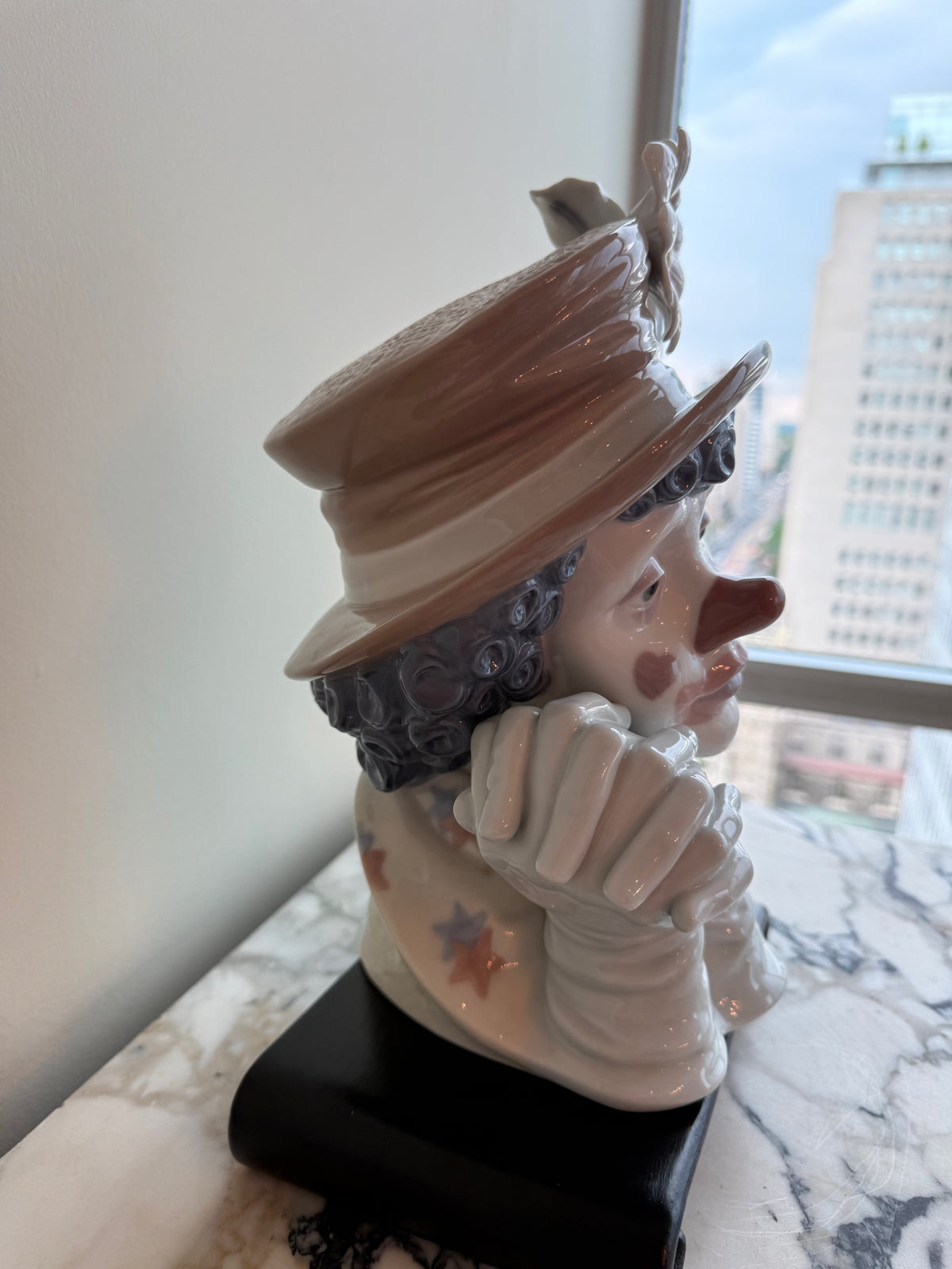 Lladro "Melancholy" Clown Bust Figurine #5542