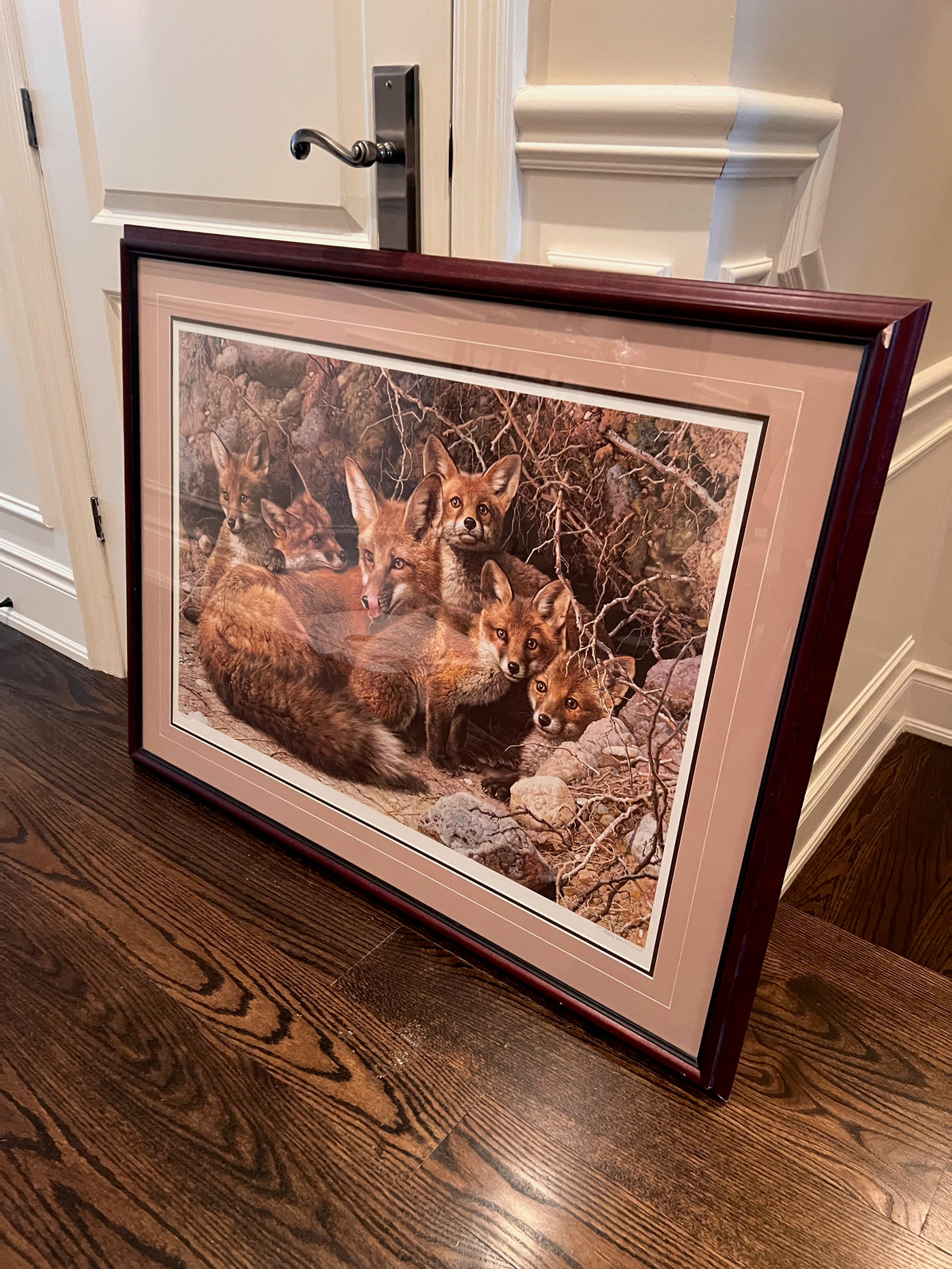 Limited Edition Print by Carl Brenders 'Full House- Fox Family'