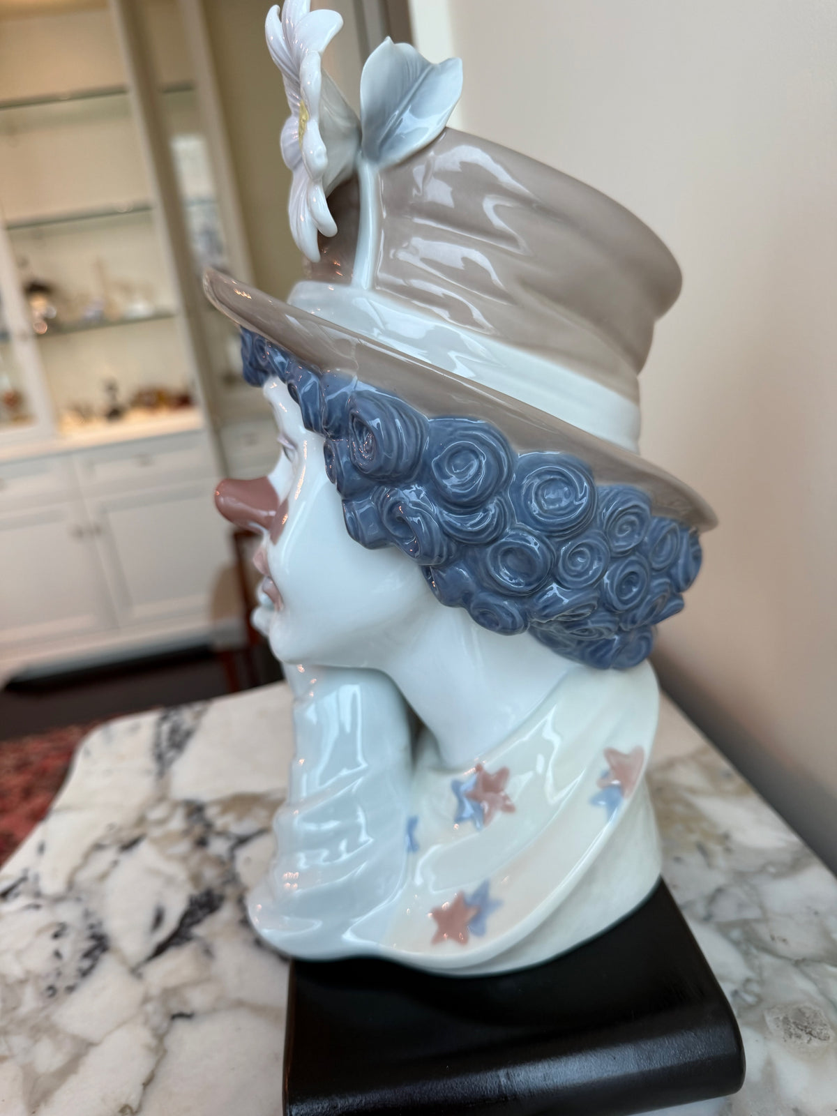 Lladro "Melancholy" Clown Bust Figurine #5542