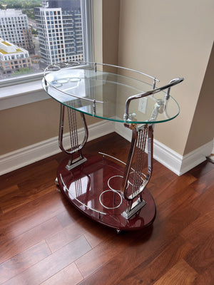 Bar Cart, Chrome Finish