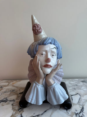 Lladro "Jester" Clown Bust Figurine #5129
