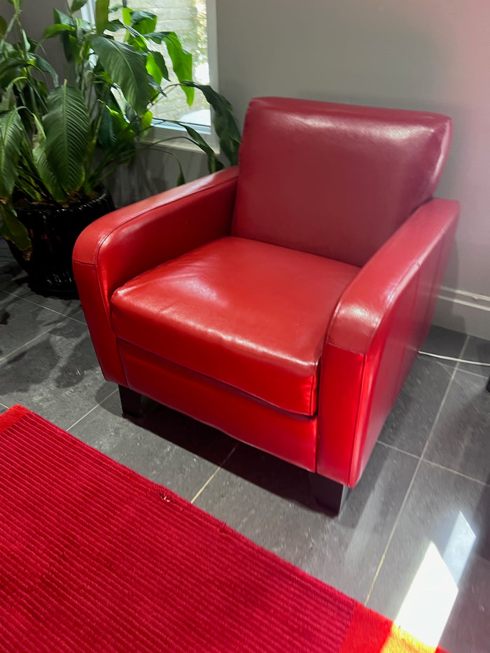 Red Leather Armchair