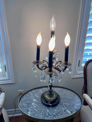 5-Light Marble Base Lamp