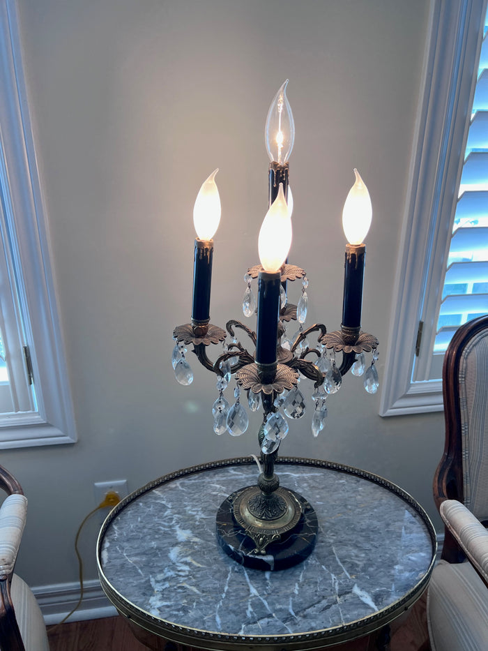 5-Light Marble Base Lamp