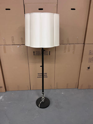 Barbara Barry Simple Floor Lamp, with Silk Shade (*retail $2,200)