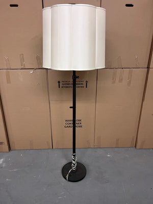 Barbara Barry Simple Floor Lamp, with Silk Shade (*retail $2,200)