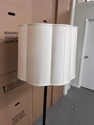 Barbara Barry Simple Floor Lamp, with Silk Shade (*retail $2,200)