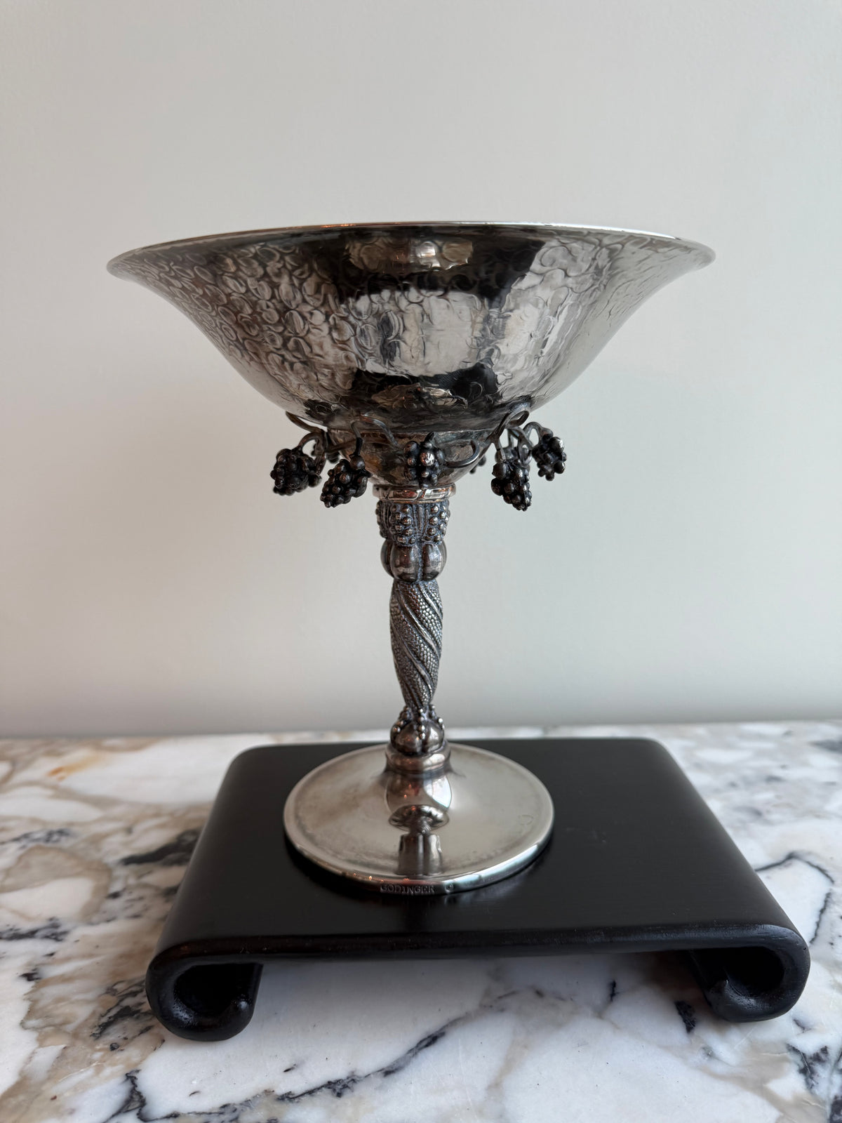 Vintage Godinger Silver Plated Grape Tazza Compote