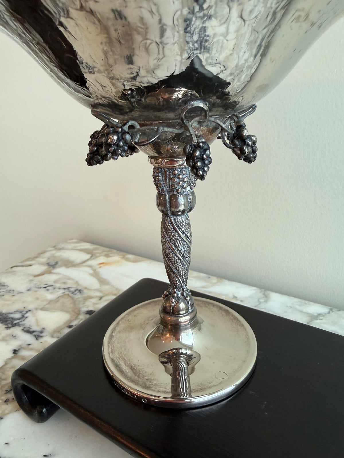 Vintage Godinger Silver Plated Grape Tazza Compote