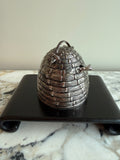 Vintage Godinger Silver Plated Honey Pot